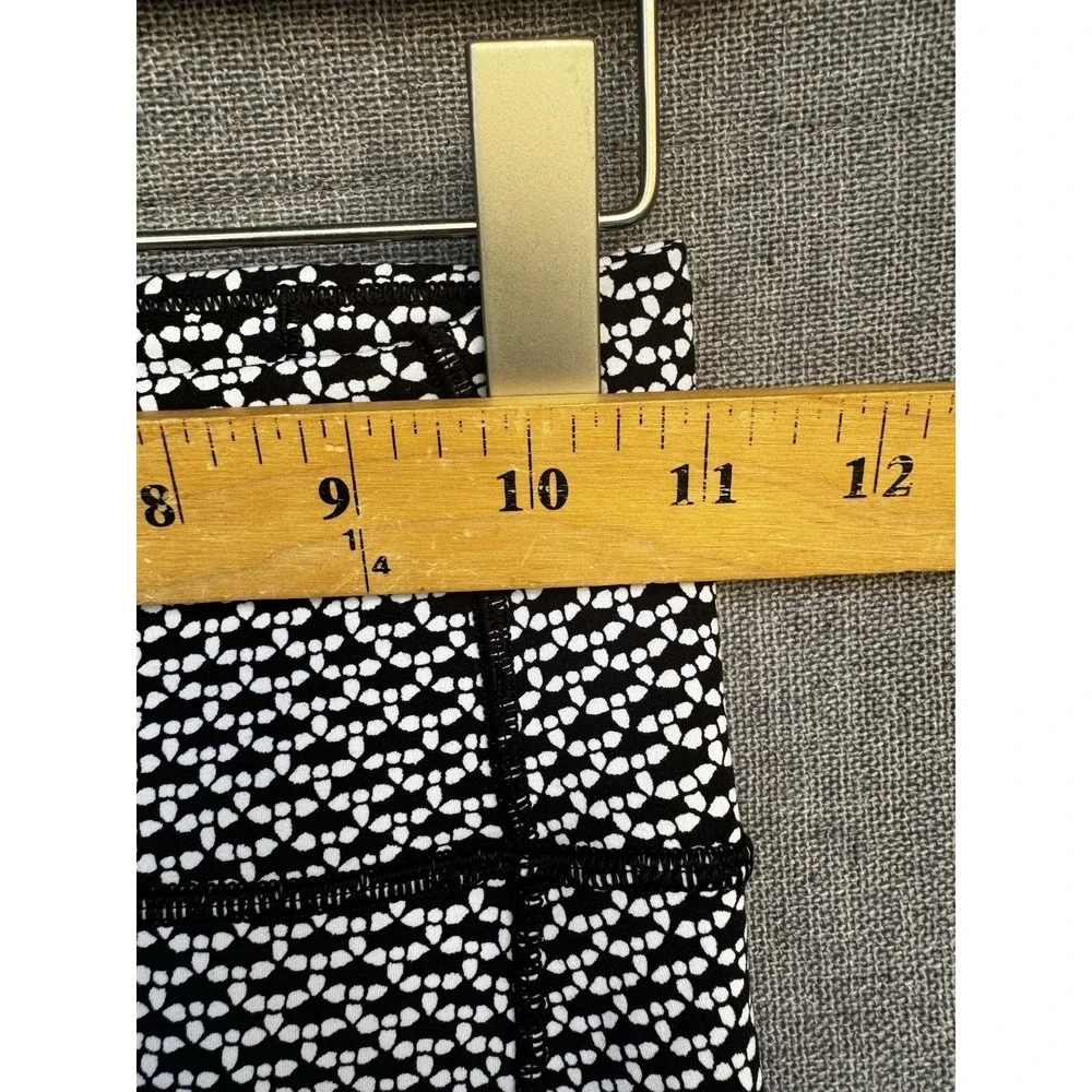 Lululemon Sz 4 In Movement 7/8 Tight Leggings Everlux Monochromic Black W5BBQS